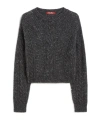 Max Mara Alpaca-blend Loose Sweater In Gray