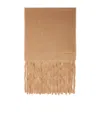 Max Mara Alpaca Blend Scarf In Brown