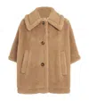 Max Mara Camel Teddy Tenebre 4 Cape In Beige