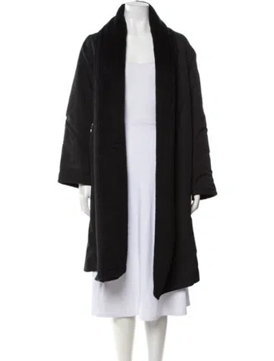 Pre-owned Max Mara Alpaca Coat In Black