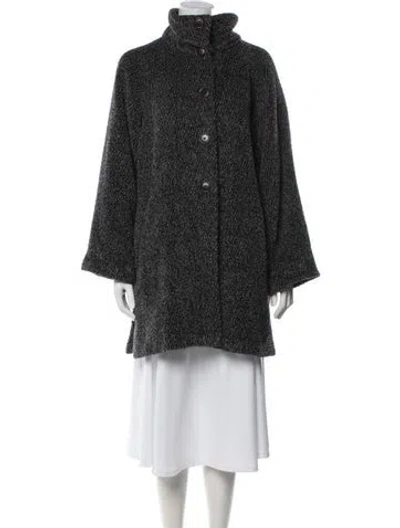 Pre-owned Max Mara Alpaca Coat In Black