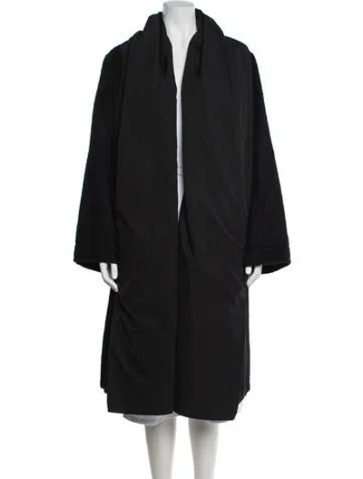 Pre-owned Max Mara Alpaca Coat In Black