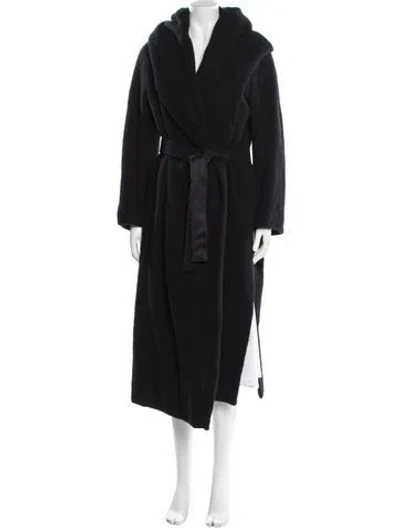 Pre-owned Max Mara Alpaca Coat In Blue
