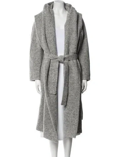 Pre-owned Max Mara Alpaca Coat In Gray