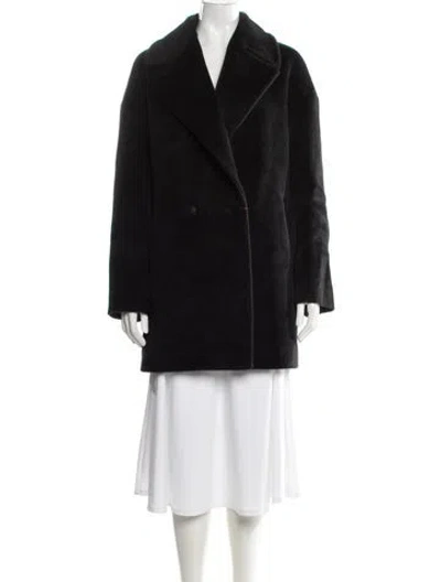Pre-owned Max Mara Alpaca Coat W/ Tags In Black