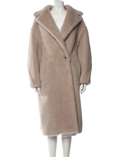 Pre-owned Max Mara Alpaca Coat W/ Tags In Neutrals