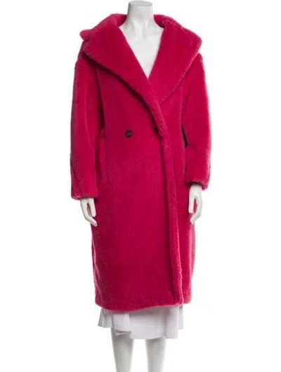 Pre-owned Max Mara Alpaca Coat W/ Tags In Red