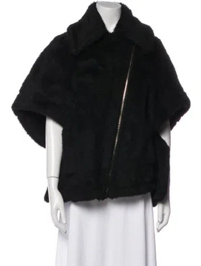 Pre-owned Max Mara Alpaca Jacket In Black