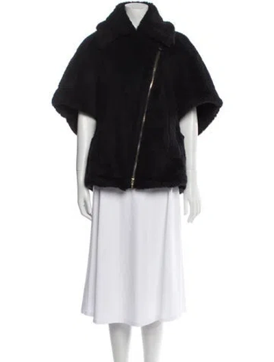 Pre-owned Max Mara Alpaca Jacket In Black