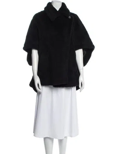 Pre-owned Max Mara Alpaca Jacket In Black