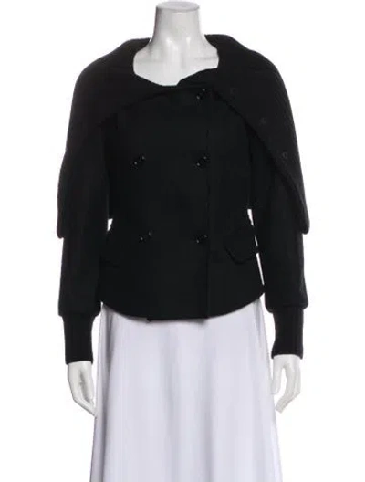 Pre-owned Max Mara Alpaca Jacket In Black