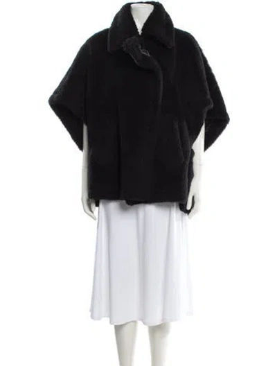 Pre-owned Max Mara Alpaca Jacket In Black