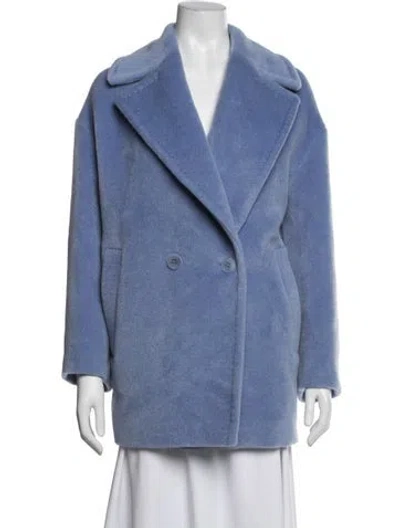 Pre-owned Max Mara Alpaca Jacket In Blue