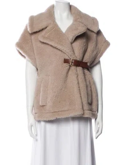 Pre-owned Max Mara Alpaca Jacket In Brown