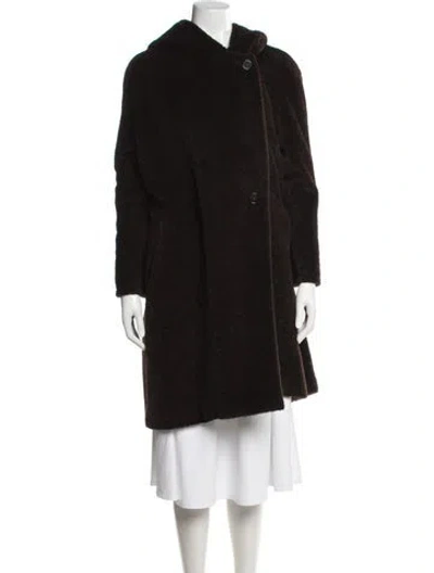 Pre-owned Max Mara Alpaca Jacket In Brown