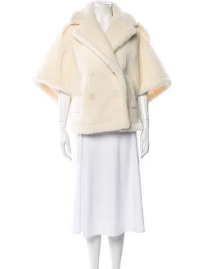Pre-owned Max Mara Alpaca Jacket In Neutral