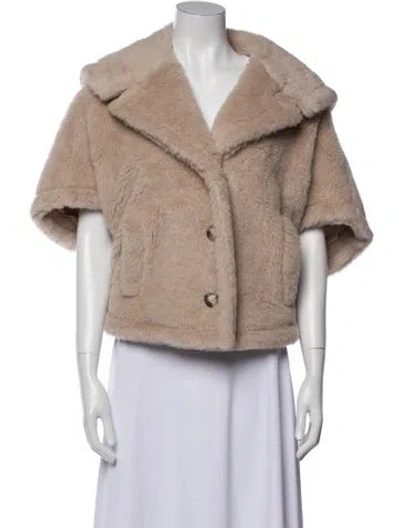 Pre-owned Max Mara Alpaca Jacket In Neutral