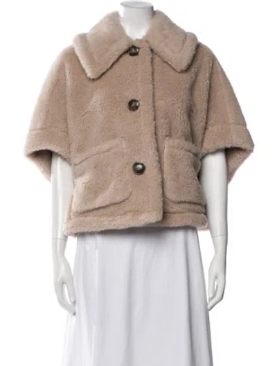 Pre-owned Max Mara Alpaca Jacket In Neutral