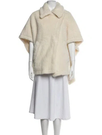 Pre-owned Max Mara Alpaca Jacket In Neutral