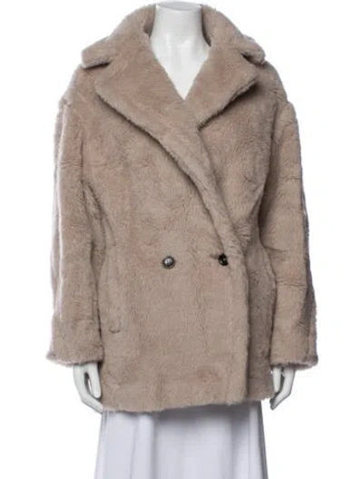 Pre-owned Max Mara Alpaca Jacket In Neutrals