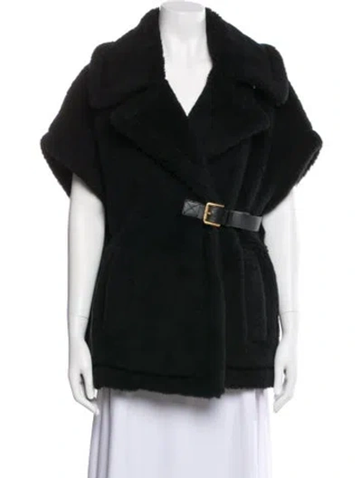 Pre-owned Max Mara Alpaca Jacket W/ Tags In Black