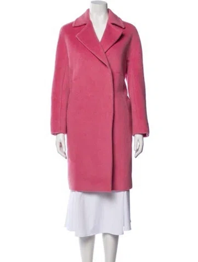Pre-owned Max Mara Alpaca Peacoat W/ Tags In Pink