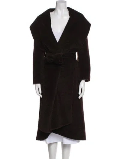 Pre-owned Max Mara Alpaca Printed Coat In Multi