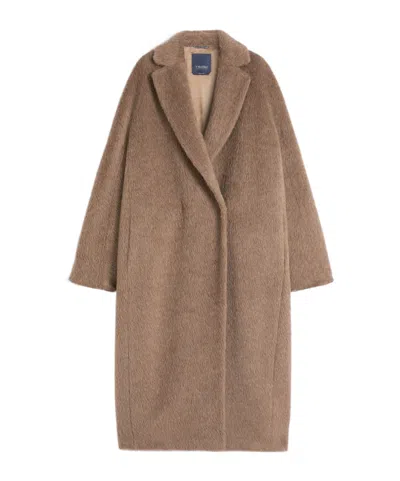 Max Mara Alpaca, Wool And Cashmere Coats In Brown