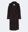 Max Mara Teddy Bear Alpaca Wool Oversized Coat In Brown