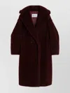 Max Mara Cherry Tedgirl Teddy Bear Icon Coat Coat In Red