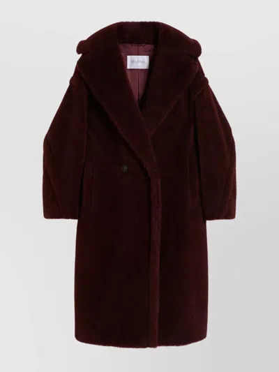 MAX MARA ALPACA WOOL OVERSIZED COAT LAPEL