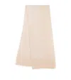 Max Mara Alpaca Wool-silk Scarf In Beige