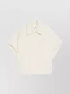 Max Mara Alpaca Wool Teddy Cape With Silk Base In White