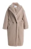 Max Mara Alpaca-blend Coat In Neutral
