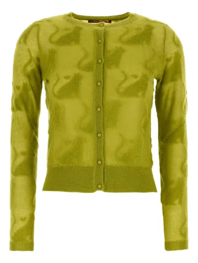 Max Mara Alvaro Cardigan In Green
