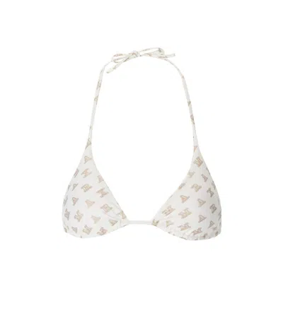 Max Mara Alyssa White Bikini Top