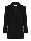 Max Mara Amaca 1234 Double-breasted Jacket In Black