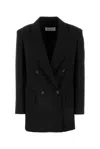 Max Mara Palanca Wool Blend Blazer In Black