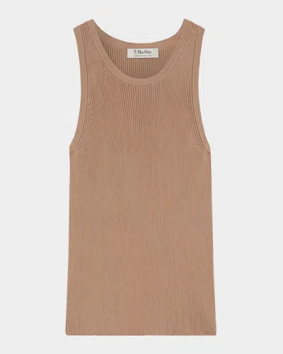 MAX MARA AMBURGO RIB TANK TOP