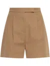 Max Mara Amburgo Shorts In Brown