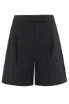 Max Mara Weekend Nabulus Black Bermuda Short In Nero