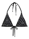 Max Mara Amedea Monogram-print Biquini Top In Multi