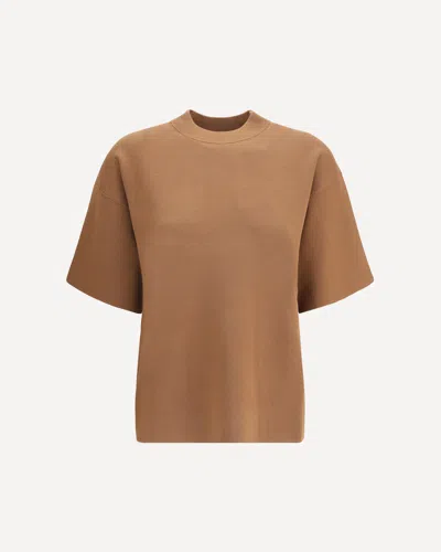 Max Mara Amici T-shirt In Brown
