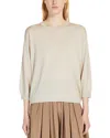 Max Mara Wool Knitted Sweater In Ecru