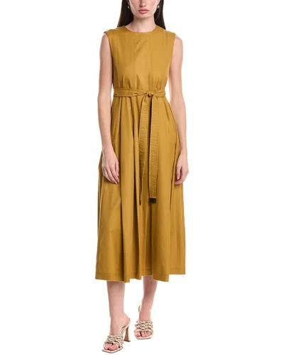 Max Mara Amina Midi Dress In Yellow