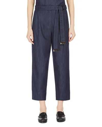 Max Mara Amour Pants In Navy