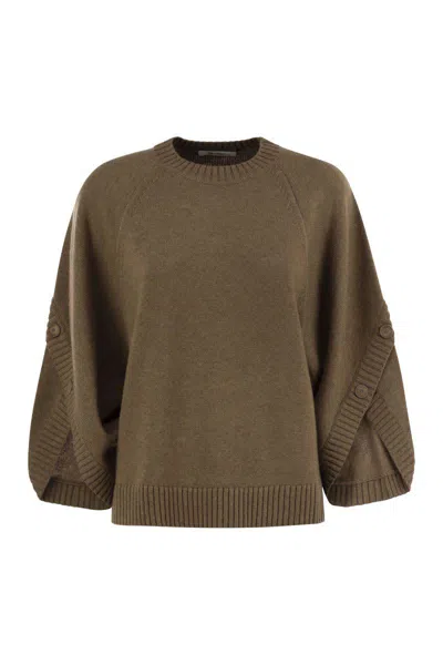 MAX MARA MAX MARA AMPEX - WOOL AND CASHMERE OVER SWEATER