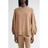 Max Mara Ampex Cape Sleeve Wool & Cashmere Sweater In Brown