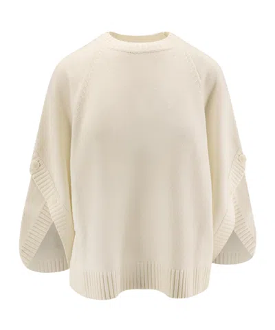 Max Mara Ampex Crewneck Knitted Jumper In Neutral