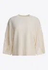 Max Mara Ampex Wool And Cashmere Over Sweater In Neutral